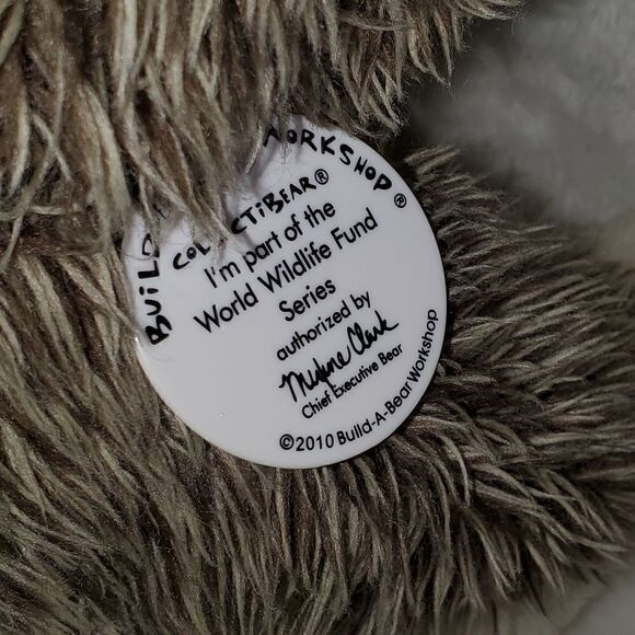 Build a Bear Workshop World Wildlife Fund Grey Timberwolf Plush - Picture 6 of 7